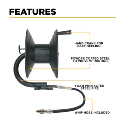 Image showing  PW 100 ft x 3/8 in. High Pressure Hose Reel