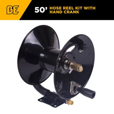 BE Power Equipment PW 50 ft x 3/8 in. Hose Reel