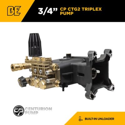 BE Power Equipment Pump Assembly 4200 PSI 4.2 GPM 1 in. Shaft Triplex Pump Kit for Gas PW