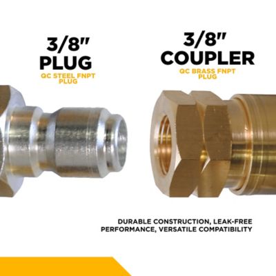 Image showing  PW Female 1/4 in. and 3/8 in. Quick Connect Fitting 4 pc. Kit