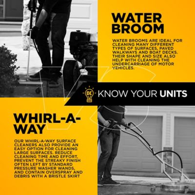 Image showing 6 th BE Power Equipment 15 in. Whirl-A-Way PW Surface Cleaner