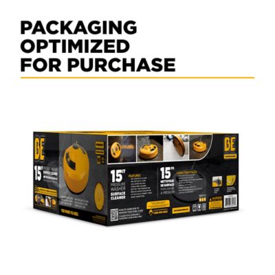 Image showing 7 th BE Power Equipment 15 in. Whirl-A-Way PW Surface Cleaner
