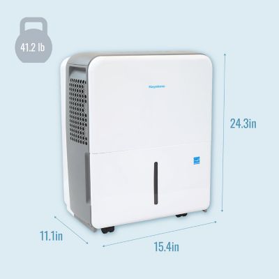 Image showing 1 th Keystone 50 Pint Portable Dehumidifier for 4,500 sq. ft. in White with LED Display & Energy Star Certification