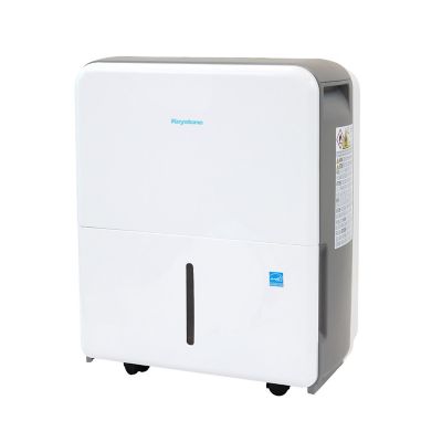 Image showing 8 th Keystone 50 Pint Portable Dehumidifier for 4,500 sq. ft. in White with LED Display & Energy Star Certification