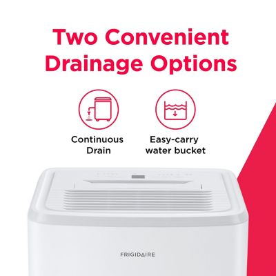 Image showing 2 th Frigidaire 50 Pint Dehumidifier for Medium & Large Rooms