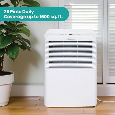 Image showing  25 Pint Dehumidifier for 1,500 sq. ft., White