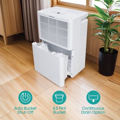 Image showing  25 Pint Dehumidifier for 1,500 sq. ft., White