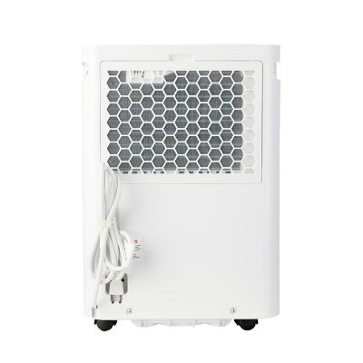 Image showing  35 Pint Compact Dehumidifier for 3,000 sq. ft. in White with Slide-Out Bucket