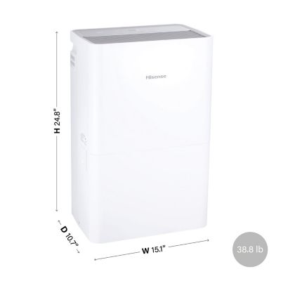 Image showing  50 Pint Dehumidifier for 4,500 sq. ft. with Slide-Out Bucket, White