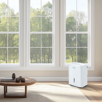 Image showing 2 th Frigidaire 50 Pint Smart Dehumidifier with Built-in Allergy Filter and Wi-Fi Enabled for Medium and Large Rooms, White