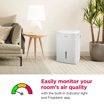 Image showing 14 th Frigidaire 50 Pint Smart Dehumidifier with Built-in Allergy Filter and Wi-Fi Enabled for Medium and Large Rooms, White