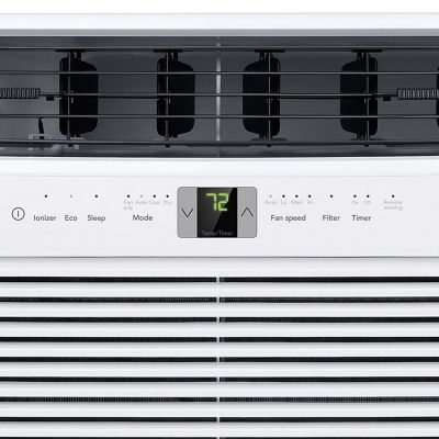 Image showing 7 th Frigidaire 8,000 BTU DOE 115 V Wall Air Conditioner Cools 350 sq. ft. with Remote and Wi-Fi Enabled, White