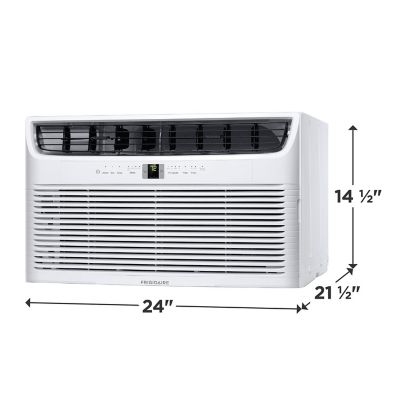 Image showing  14,000 BTU DOE 230 V Wall Air Conditioner Cools 700 sq. ft. with Remote, White