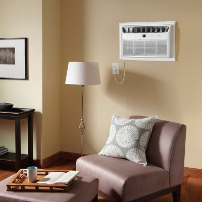 Image showing  12,000 BTU (DOE) 230V Wall Air Conditioner Cools 550 sq. ft. with Supplemental Heat, White