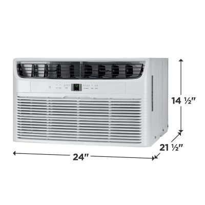 Image showing  8,000 BUT (DOE) 115V Wall Air Conditioner Cools 350 sq. ft. with Supplemental Heat, White
