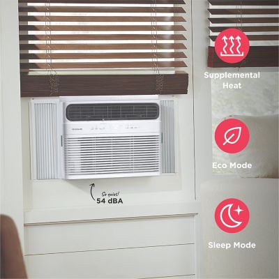 Image showing 2 th Frigidaire 12,000 BTU (DOE) 115V Window Air Conditioner Cools 550 sq. ft. with Supplemental Heat and Wi-Fi Enabled in White