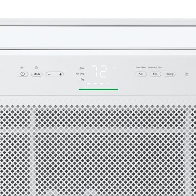 Image showing 2 th Frigidaire 10,000 BTU DOE 115 V Window Air Conditioner Cools 450 sq. ft. with Fan & Dehumidifier and Wi-Fi Enabled, White