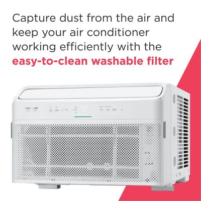 Image showing 6 th Frigidaire 10,000 BTU DOE 115 V Window Air Conditioner Cools 450 sq. ft. with Fan & Dehumidifier and Wi-Fi Enabled, White
