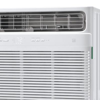 Image showing  18,000 BTU DOE 230 V Inverter Window Air Conditioner Cools 1,000 sq. ft. with Remote and Wi-Fi Enabled, White