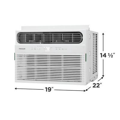 Image showing  12,000 BTU (DOE) 115V Window Air Conditioner Cools 550 sq. ft. with Remote and Wi-Fi Enabled in White