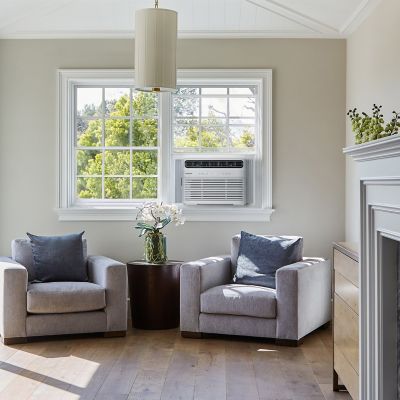 Image showing  12,000 BTU (DOE) 115V Window Air Conditioner Cools 550 sq. ft. with Remote and Wi-Fi Enabled in White