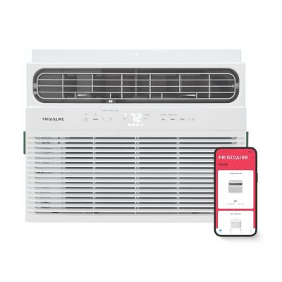 Image showing  12,000 BTU (DOE) 115V Window Air Conditioner Cools 550 sq. ft. with Remote and Wi-Fi Enabled in White