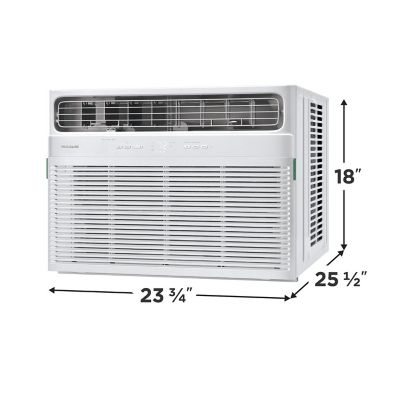 Image showing  23,000 BUT DOE 115 V Window Air Conditioner Cools 1,600 sq. ft. with Supplemental Heat and Wi-Fi Enabled, White