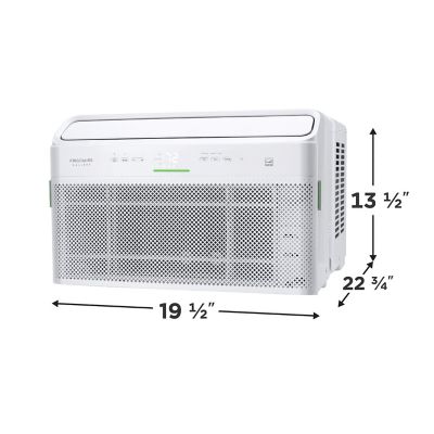 Image showing  Gallery 12,000 BTU (DOE) 115V Inverter Window AC Cools 550 sq. ft. with Remote and Wi-Fi Enabled, White