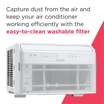 Image showing  Gallery 12,000 BTU (DOE) 115V Inverter Window AC Cools 550 sq. ft. with Remote and Wi-Fi Enabled, White