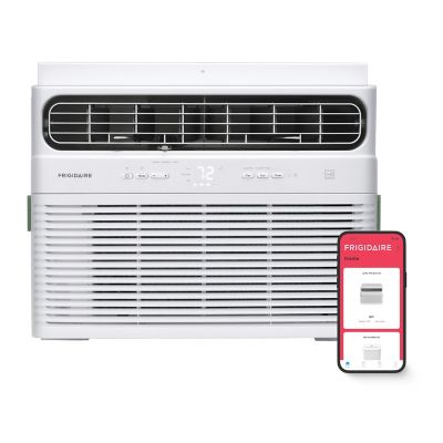 Image showing  12,000 BTU DOE 115 V Inverter Window Air Conditioner Cools 550 sq. ft. with Remote and Wi-Fi Enabled, White
