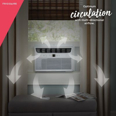 Image showing 5 th Frigidaire 12,000 BTU (DOE) 115V Window Air Conditioner Cools 550 sq. ft. with Fan & Dehumidifier and Wi-Fi Enabled in White
