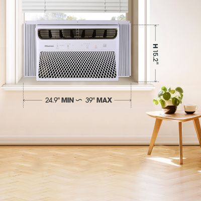 Image showing  12,000 BTU DOE 115 V Window Air Conditioner Cools 550 sq. ft. with Inverter Technology and ConnectLife App, White