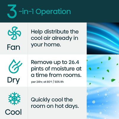 Image showing  10,000 BTU DOE 115 V Window Air Conditioner Cools 450 sq. ft. with Inverter Technology and ConnectLife App, White