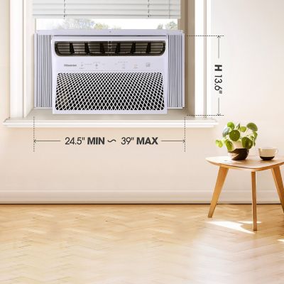 Image showing  8,000 BTU (DOE) 115V Window Air Conditioner Cools 350 sq. ft. with Inverter Technology & ConnectLife App in White