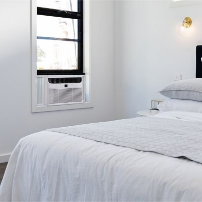 Image showing 7 th Frigidaire 8,000 BTU (DOE) 115V Window Air Conditioner Cools 350 sq. ft. with Fan & Dehumidifier and Wi-Fi Enabled in White