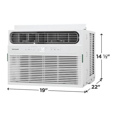 Image showing  8,000 BTU DOE 115 V Window Air Conditioner Cools 350 sq. ft. with Supplemental Heat and Wi-Fi Enabled, White