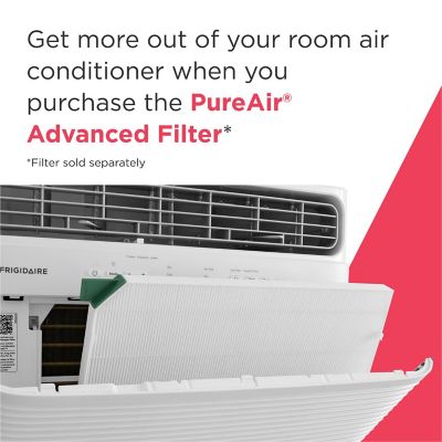 Image showing  8,000 BTU DOE 115 V Window Air Conditioner Cools 350 sq. ft. with Supplemental Heat and Wi-Fi Enabled, White