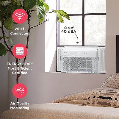 Image showing 5 th Frigidaire Gallery 8,000 BTU DOE 115 V Inverter Window AC Cools 350 sq. ft. with Remote and Wi-Fi Enabled, White