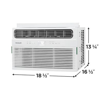 Image showing  8,000 BTU DOE 115 V Window Air Conditioner Cools 350 sq. ft. with Remote and Wi-Fi Enabled, White