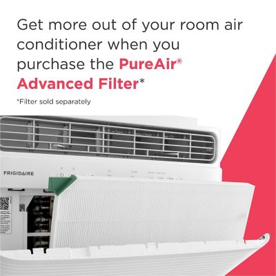 Image showing  8,000 BTU DOE 115 V Window Air Conditioner Cools 350 sq. ft. with Remote and Wi-Fi Enabled, White
