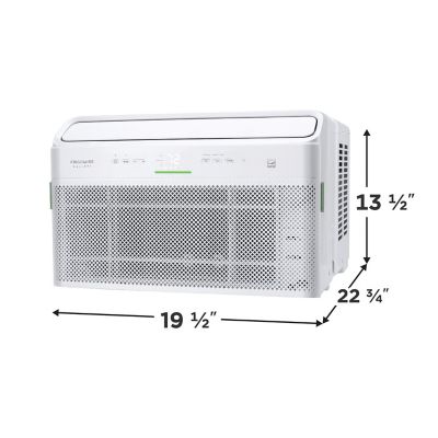 Image showing  Gallery 10,000 BTU DOE 115 V Inverter Window AC Cools 450 sq. ft. with Remote and Wi-Fi Enabled, White