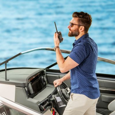 Image showing  BlueBound 150 - Selectable 3 W Floating Handheld VHF Marine Radio, USA/Canada/International Channels