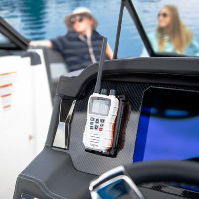 Image showing  BlueBound 350 - Selectable 6 W Floating Handheld VHF Marine Radio, White