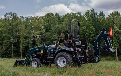 Image showing  Summit TX25H Tractor & Loader & Backhoe w/Quick Hitch Bundle