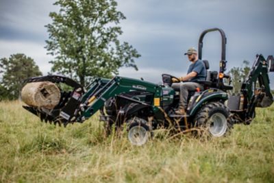 Image showing  Summit TX25H Tractor & Loader & Backhoe w/Grapple Bundle