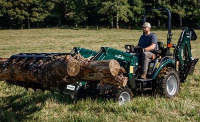 Image showing  Summit TX25H Tractor & Loader & Backhoe w/Grapple Bundle