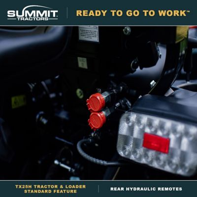 Image showing  Summit TX25H Tractor & Loader & Backhoe wih Grapple Bundle