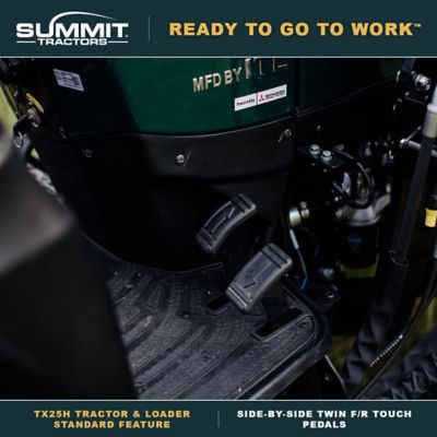 Image showing  Summit TX25H Tractor & Loader with Cat 1 Quick Hitch Bundle