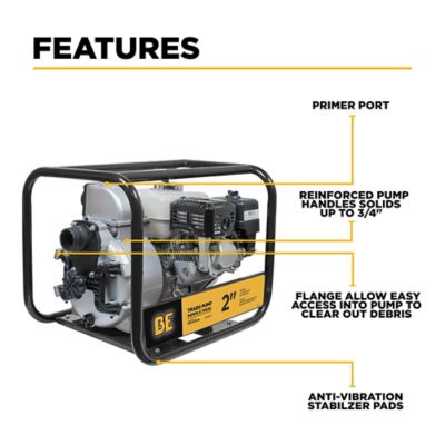 Image showing  2 in. Trash Transfer Pump with Honda GX200 Engine
