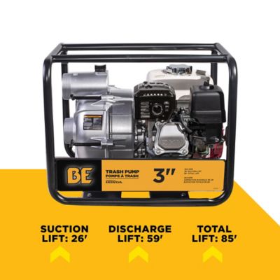 Image showing  3 in. Semi-Trash Transfer Pump with Honda GX200 Engine